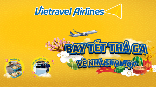 CẬP NHẬT GIÁ VÉ MÁY BAY TẾT 2025 VIETRAVEL AIRLINES